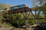 CSXT 1712 Leads M426-12 over Messalonskee Stream